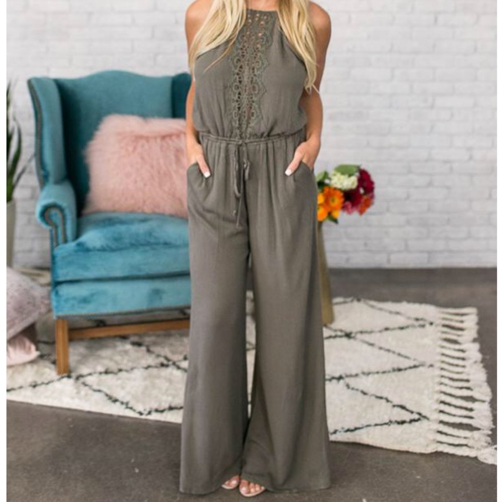 Sage jumpsuit